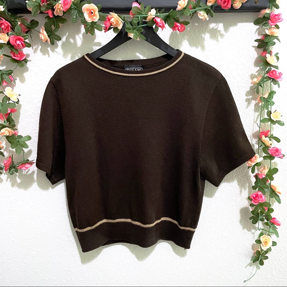Vintage Dylani Brown Knit Top